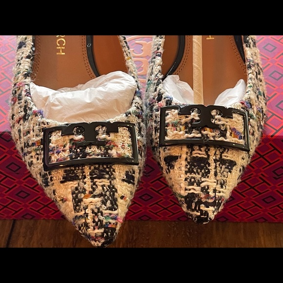 Gorgeous NWT Tory Burch Tweed Flats - Picture 6 of 7